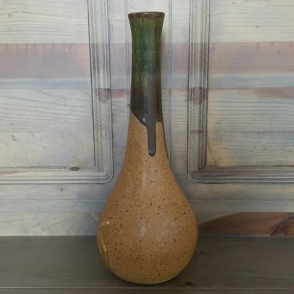 Studio Art Pottery Hand-crafted Stoneware Vase.